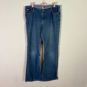 Tommy Hilfiger Vintage Wide Leg Flare Denim Jeans